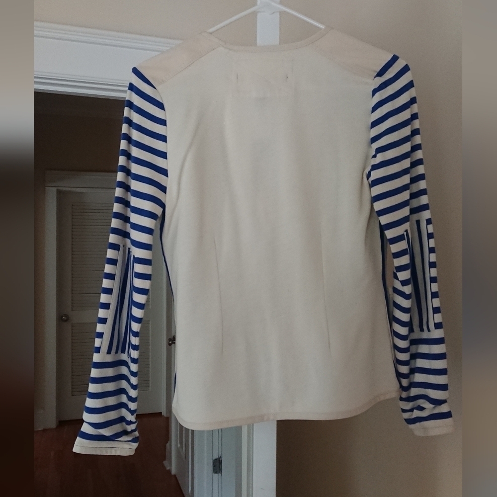 Marc by Marc Jacobs Nautical Theme Dusty White Multi Striped Blazer size XS - Picture 4 of 13